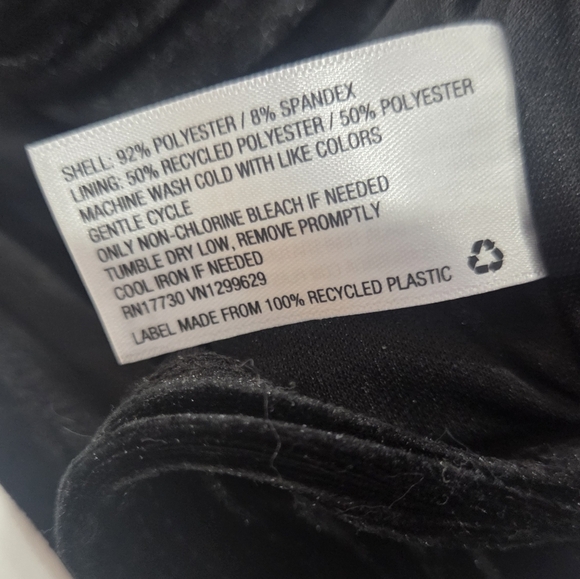 Women's Slim Fit Cinched Front Velvet Tank Top Wild Fable Black Size L NWOT. - Picture 8 of 13